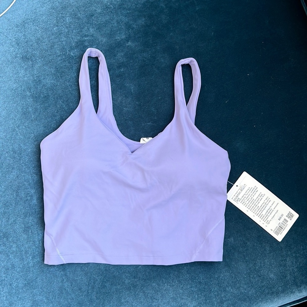 Lululemon align cropped tank lilac lavender purple 8